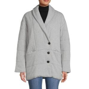 Madewell Gray Shawl Collar Coat